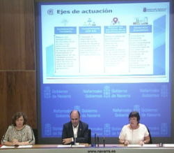 El Vicepresidente de Desarrollo Económico, la Consejera de Presidencia, Función Pública, Interior y Justicia, y la Consejera de Desarrollo Rural, Medio Ambiente y Administración Local