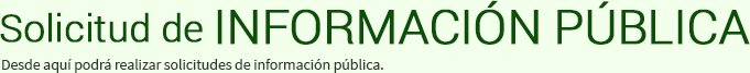 Solicitud de Información Pública